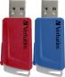Preview: Verbatim USB Stick 32GB Speicherstick Store'n'Click rot, blau USB 3.2 2er Pack