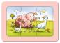 Preview: 3 x 6 Teile Ravensburger Kinder Rahmen Puzzle my first puzzles Gute Tierfreunde 06571