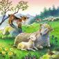 Preview: 3 X 49 Teile Ravensburger Kinder Puzzle Tiere illustriert 08029