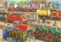 Preview: 2 x 24 Teile Ravensburger Kinder Puzzle Trubel am Bahnhof 09191