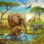 Preview: 3 x 49 Teile Ravensburger Kinder Puzzle Tiere der Erde 09330