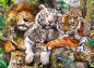 Preview: 200 Teile Ravensburger Kinder Puzzle XXL Schmusende Raubkatzen 12721