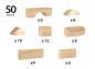 Preview: Brio Kleinkindwelt Holz Bausteine Natur Holzbausteine 50 Teile 30113