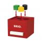 Preview: Brio Kleinkindwelt Holz Sortierbox Rote Sortierbox 7 Teile 30148