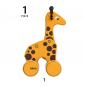 Preview: Brio Kleinkindwelt Holz Nachziehspielzeug Nachzieh Giraffe 30200