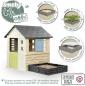 Preview: Smoby Outdoor Spielzeug Garten Smoby Life Square Haus mit Sandkasten 7600810740