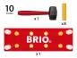 Preview: Brio Kleinkindwelt Musikinstrument Rote Klopfbank 10 Teile 30525