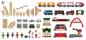 Preview: Brio World Eisenbahn Set Straßen und Schienen Bahn Set Deluxe 16 Teile 33052