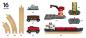 Preview: Brio World Eisenbahn Set Container Hafen Set 16 Teile 33061