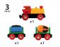 Preview: Brio World Eisenbahn Zug mit Batterielok 3 Teile 33319