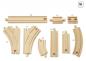 Preview: Brio World Eisenbahn Schienen Mittleres Schienensortiment 16 Teile 33402