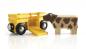 Preview: Brio World Eisenbahn Waggon Tierwagen mit Kuh 2 Teile 33406