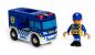 Preview: Brio World Eisenbahn Fahrzeug Polizeiwagen mit Licht und Sound 2 Teile 33825