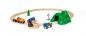 Preview: Brio World Eisenbahn Set Starterset Güterzug mit Kran 19 Teile 33878