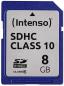Preview: Intenso SDHC Karte 8GB Speicherkarte Class 10