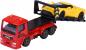 Preview: Majorette Spielzeugauto MAN Abschleppwagen Tow Truck mit Ford GT gelb 212053154Q05