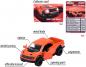 Preview: Majorette Spielzeugauto Premium Cars Ford F-150 Raptor orange 212053052Q39