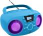 Preview: Bigben tragbarer CD Player CD61 blau USB MP3 FM Radio AUX-IN AU379310