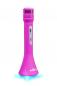 Preview: Bigben Bluetooth portabler Lautsprecher Party Mic Mikrofon Licht LED pink AU384017