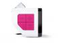 Preview: Bigben Wecker Kids Retro Cube Wecker Projektor weiß pink AU386660