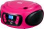 Preview: Bigben tragbarer CD Player CD62 pink Bluetooth USB MP3 FM Radio AU387292