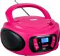 Preview: Bigben tragbarer CD Player CD62 pink Bluetooth USB MP3 FM Radio AU387292