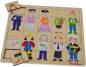 Preview: 30 Teile Eichhorn Kinder Einlegepuzzle Holz Mix and Match 100005408