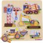 Preview: 12 Teile Eichhorn Kinder Puzzle Holz Baufahrzeuge 100005484