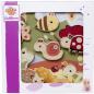 Preview: 7 Teile Eichhorn Kinder Puzzle Holz Fühlpuzzle mit Stoff 100006840