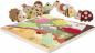 Preview: 7 Teile Eichhorn Kinder Puzzle Holz Fühlpuzzle mit Stoff 100006840