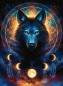 Preview: 500 Teile Ravensburger Puzzle Glow in the dark Leuchtender Wolf 12000442