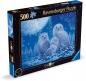 Preview: 500 Teile Ravensburger Puzzle Glow in the dark Eulen im Mondschein 12000479