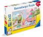 Preview: 2 x 12 Teile Ravensburger Kinder Puzzle Zauberhafte Freundschaft 12000858