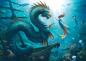 Preview: 1000 Teile Ravensburger Puzzle Enchanted Depths Dragon, Mermaid and Turtles 12001434