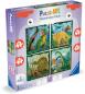 Preview: 4 Puzzle 25, 36, 42, 56 Teile Ravensburger Kinder Puzzle UP! Dinosaurier + Wisssensheft 12004003