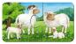 Preview: 9 x 2 Teile Ravensburger Kinder Puzzle my first puzzles Tierfamilien auf dem Bauernhof 05072