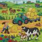 Preview: 3 x 49 Teile Ravensburger Kinder Puzzle Viel los auf dem Bauernhof 05078