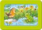 Preview: 3 x 6 Teile Ravensburger Kinder Rahmen my first puzzles Kleine Gartentiere 05138