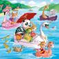 Preview: 3 x 49 Teile Ravensburger Kinder Puzzle Auf dem Wasser 05720