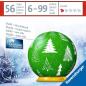 Preview: 54 Teile Ravensburger 3D Puzzle Weihnachtskugel Tannenbaum 11270