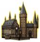 Preview: 540 Teile Ravensburger 3D Puzzle Bauwerk Harry Potter Hogwarts Castle Great Hall Night Edition 11550