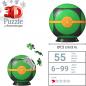 Preview: 54 Teile Ravensburger 3D Puzzle Ball Pokémon Finsterball 11626