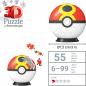 Preview: 54 Teile Ravensburger 3D Puzzle Ball Pokémon Wiederball 11628