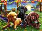 Preview: 100 Teile Ravensburger Kinder Puzzle XXL Hunde Picknick 12886