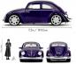 Preview: Jada Modellauto Hollywood Rides Wednesday 1972 Volkswagen Beetle VW Käfer 1:24 253255076