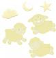 Preview: ABC Dekoration Kinderzimmer Glow in the Dark Happy Sheeps 24 Teile 104010045