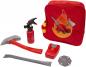 Preview: Simba Spielzeug Spielwelt Feuerwehr Rucksack Set Feuerlöscher, Axt… 108101014