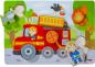 Preview: 6 Teile HABA Kinder Rahmen Holzpuzzle Feuerwehrauto 1306291001