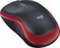 Preview: Logitech Maus M185 optisch Wireless kabellos 3 Tasten 1000 dpi rot 910-002240