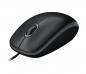 Preview: Logitech Maus B100 optisch mit Kabel 3 Tasten 800 dpi schwarz 910-003357